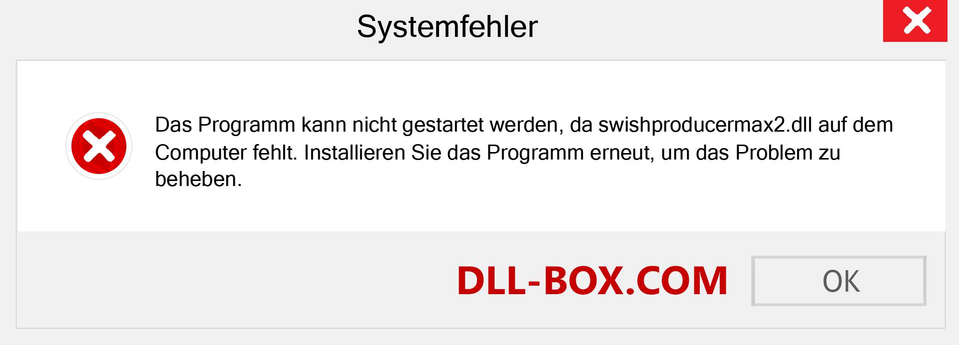 swishproducermax2.dll-Datei fehlt?. Download für Windows 7, 8, 10 - Fix swishproducermax2 dll Missing Error unter Windows, Fotos, Bildern